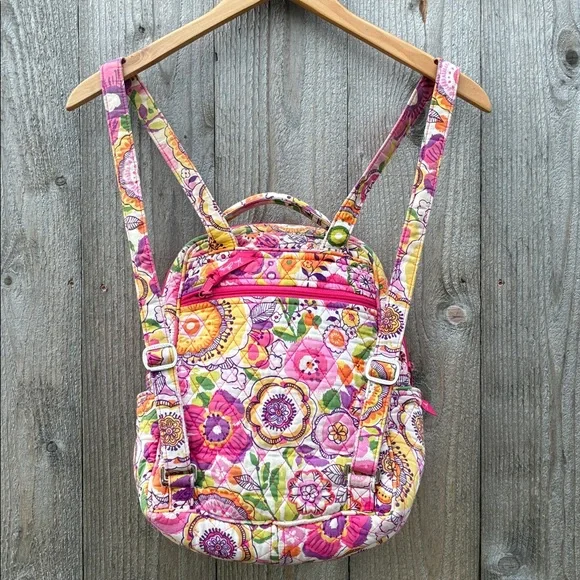 Vera Bradley Multicolor Patterned Backpack - Picture 9 of 13